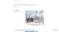 Desktop Screenshot of lastcappuccino.com